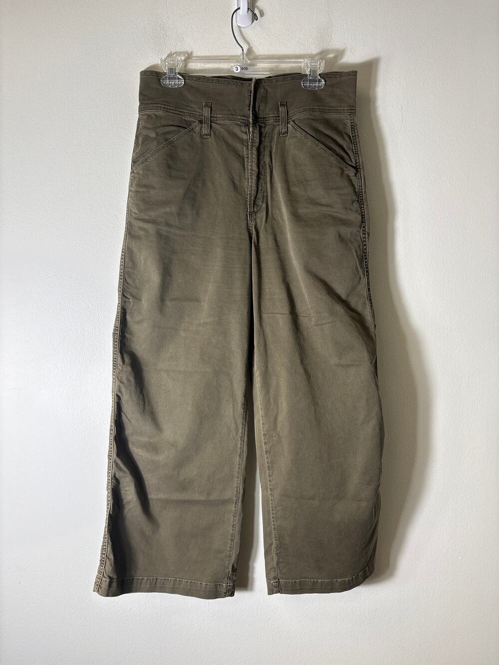 Citizens of Humanity Gray Wide Leg Cotton Pants Sz 28